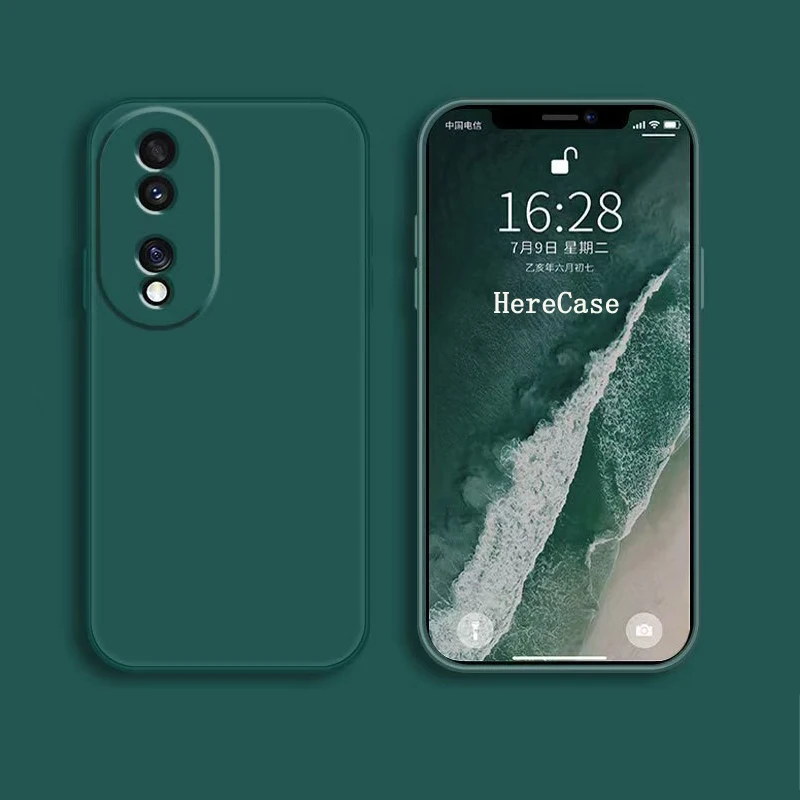 Square Liquid Silicone Shockproof Phone Back Cover - Soft and Durable Protection