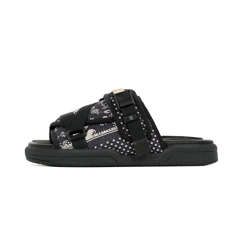 VISVIM 두꺼운 밑창 캐주얼 슬리퍼, 패션 샌들, 캐주얼 가죽 슬리퍼, 남성 여성 샌들
