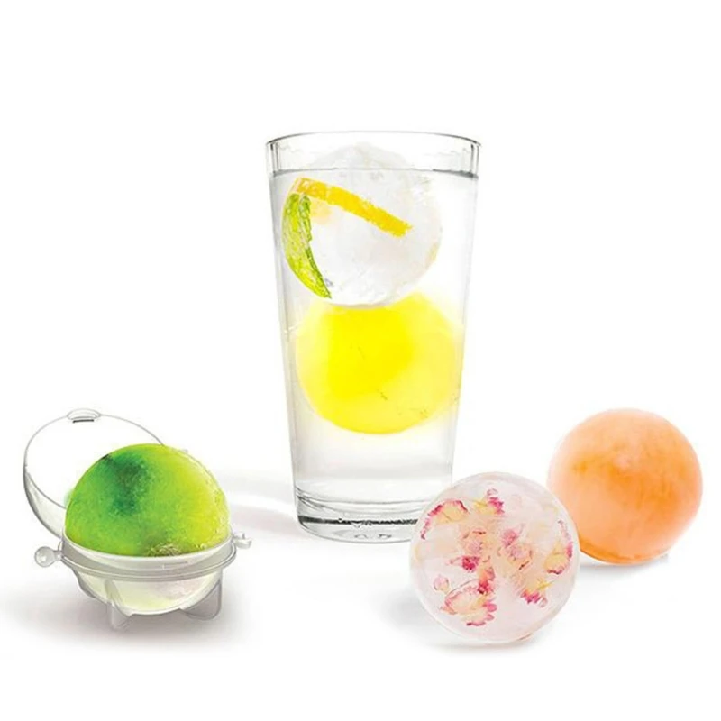 4pcs Party Plastic Ice Tray Cube Round Sphere Ball Maker Brick Mold Mould 35mm ice tray maker