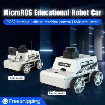 ROS2 Robot Car Kit Controllo macchina virtuale Giocattolo programmabile con motore in metallo Telecamera da 2 MP Adotta la programmazione Python3 ROS2-Humble