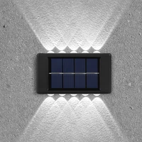 8/10/12/16LED Solar LED Light Waterproof Garden Decor Lamps For Balcony Yard Street Landscape Wall Light Outdoor Solar Lamp 2