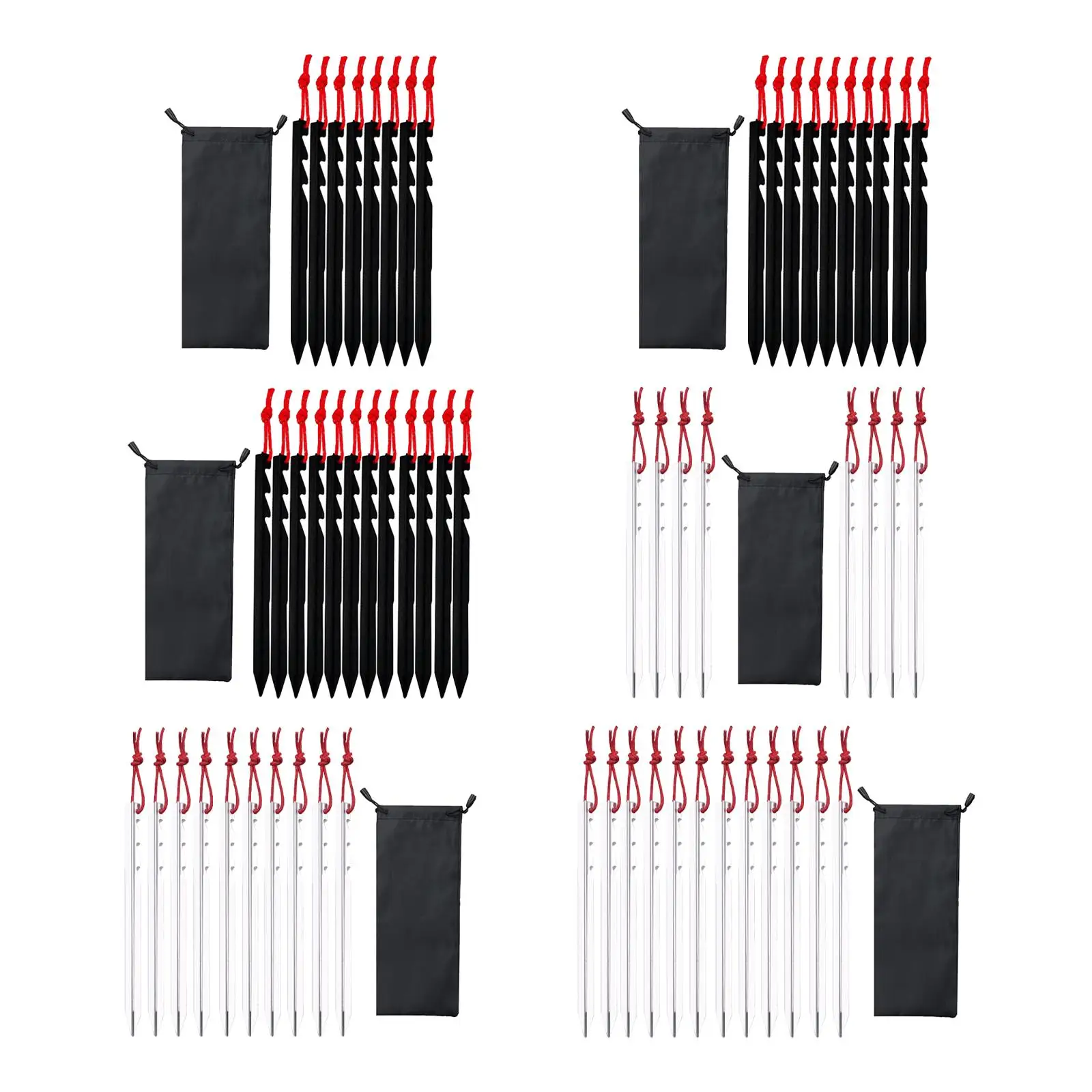 

Tent Stakes Aluminum Alloy Anchors Durable Ground Pegs Metal Stakes for Ground for Outdoor Desert Gardening Hiking Awning