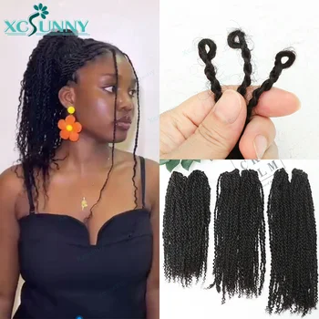 Mini Twist Estensioni per capelli umani all'uncinetto Breve mini Twist Fascio umano Mini Twist Trecce per capelli umani