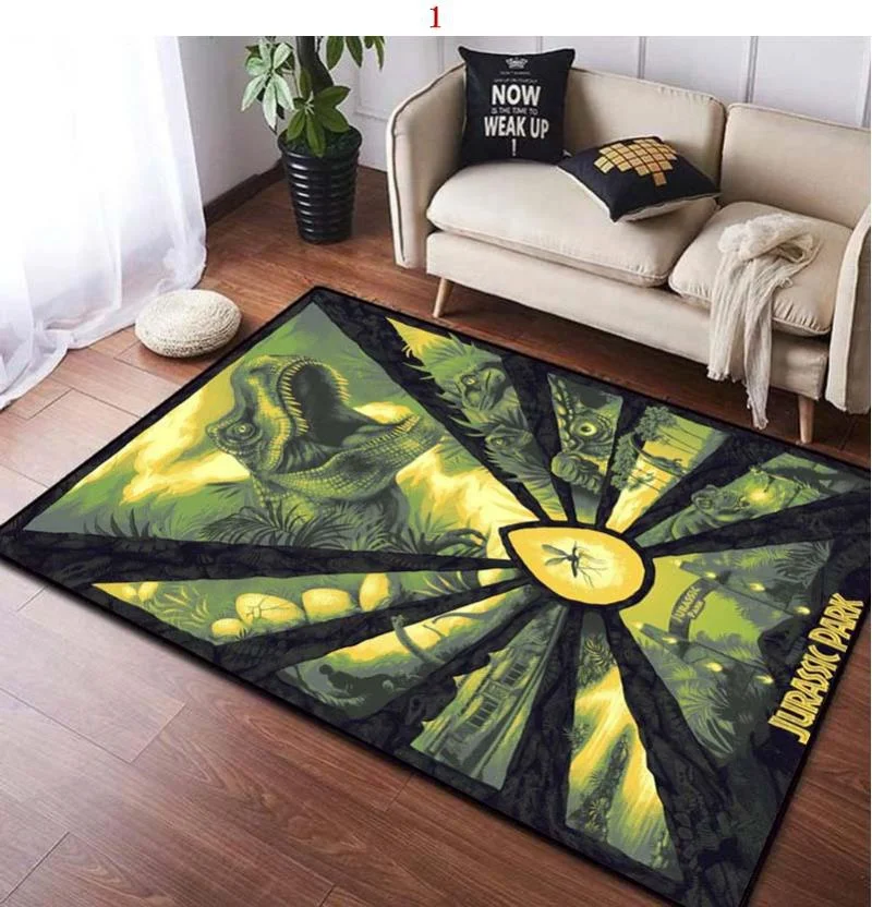 Jurassic Park Carpet Kids Carpets Living Room Tea Table Mats Bedroom Rug Washable Floor Mats Household Area Mat Dinosaur Rug