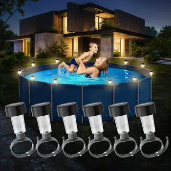 6 Solar Pool Light Frame Waterproof LED 1