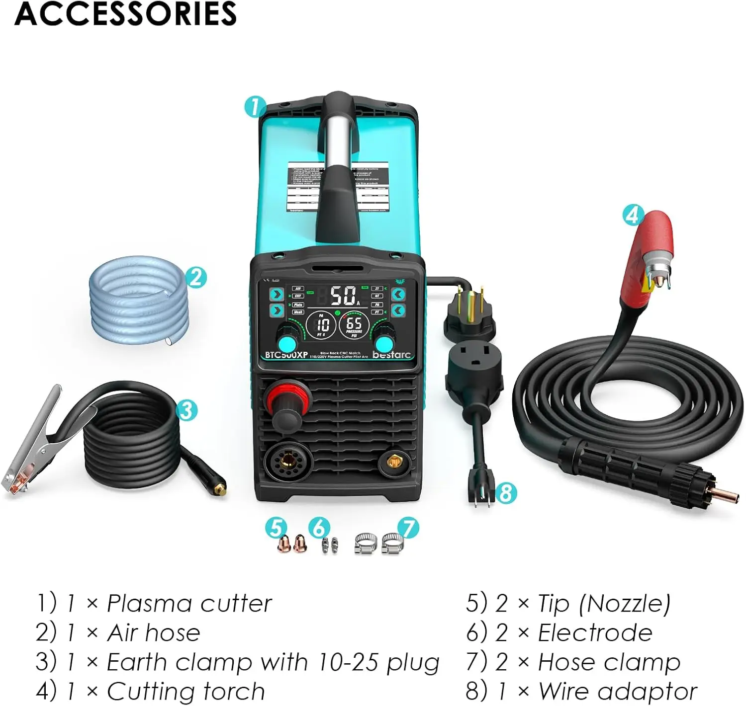 Blow Back Pilot Arc Technology, 110V/220V Dual Voltage Non-HF CNC Plasma Cutting Machine