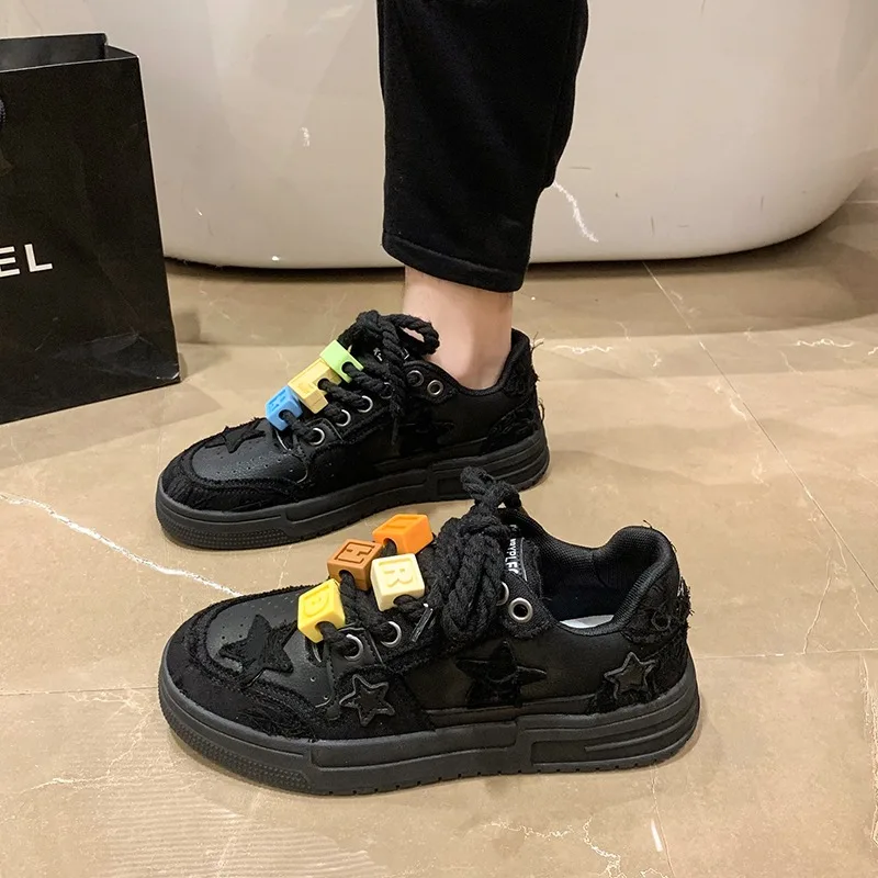 2024 Women Shoes For Men Tennis Star Punk Hip-hop Skateboard Fashion Male Sneakers Couples Outdoor Sports Casual