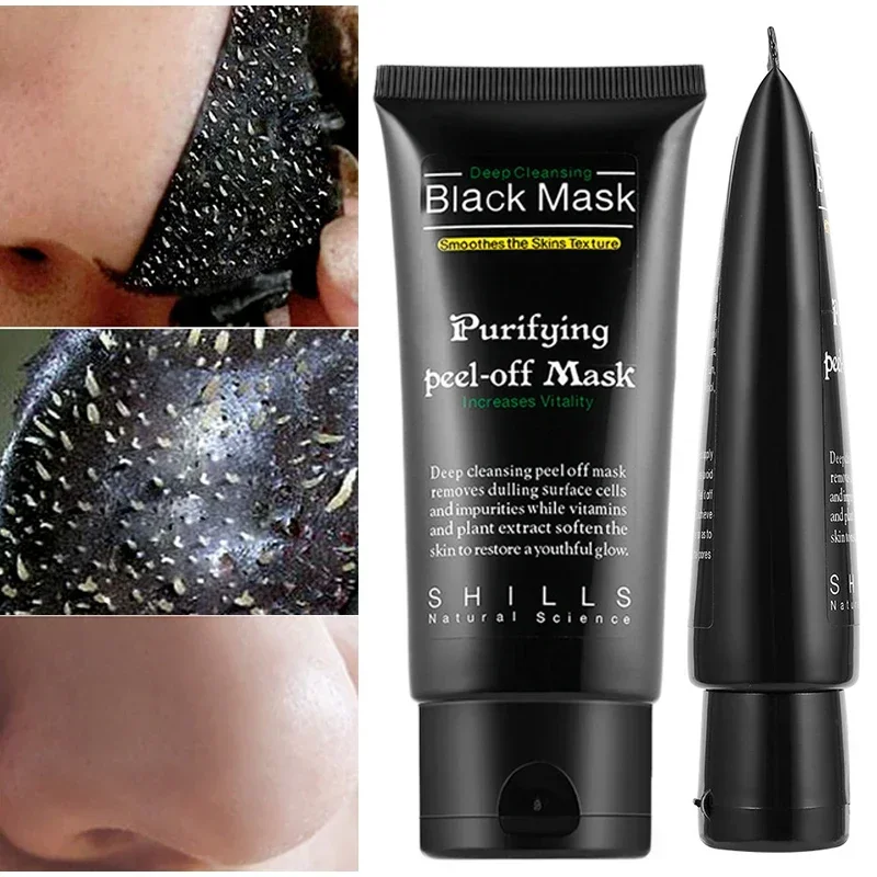 Blackhead Remover Mask Facial Shrink Pores Acne Black Head Removal Cream Nose Cleansing Black Peel Off