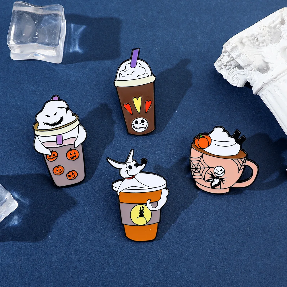 Disney Pins Cartoon Nightmare Before Christmas Spilla Con Emblema In Metallo Moda Regali Di Natale Per Bambini Accessori Per Badge Gioielli