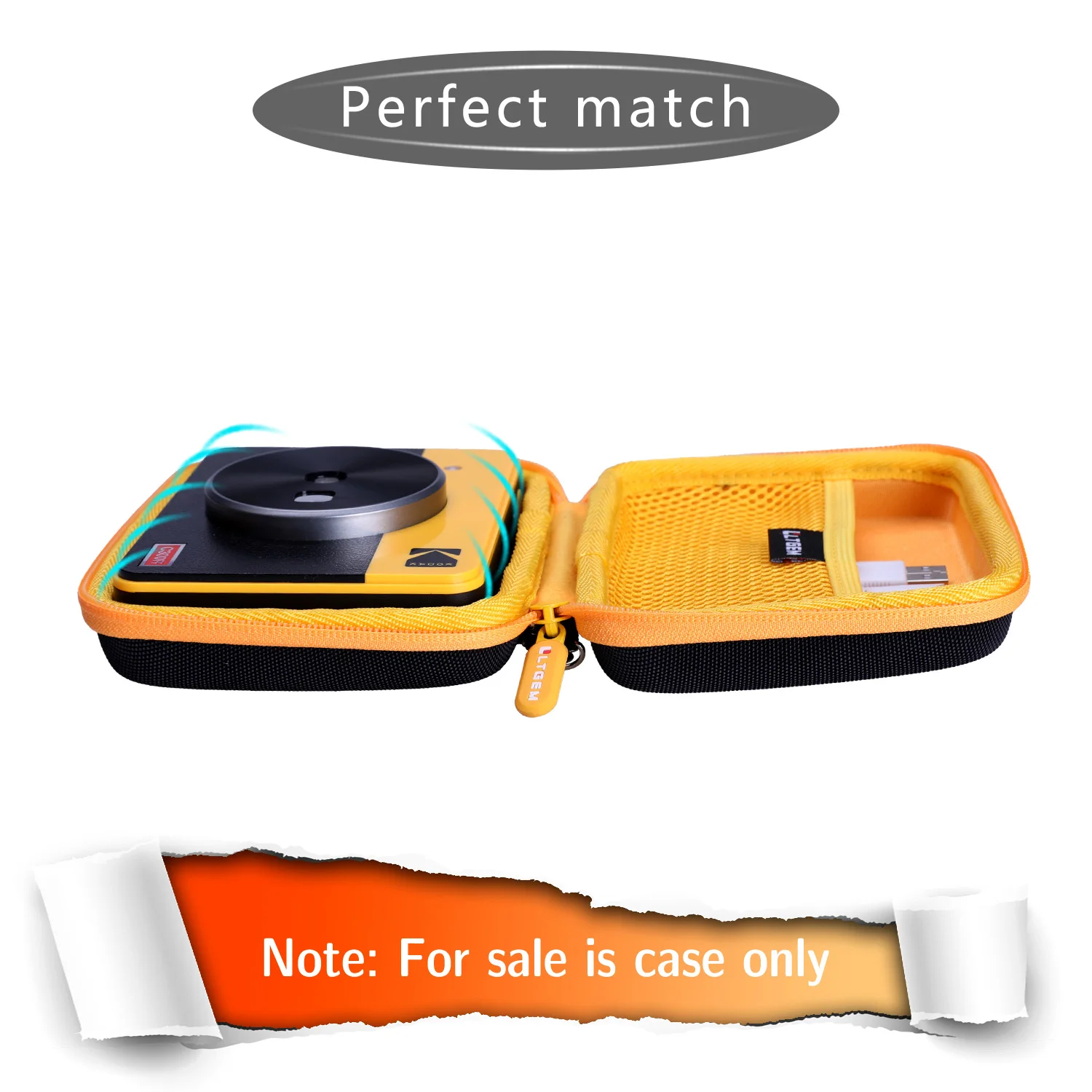 Kodak Mini Shot 3 Retro Mini Shot 3 Squre/Mini Shot 3 인스턴트 카메라 및 포토 프린터용 LTGEM EVA 하드 케이스