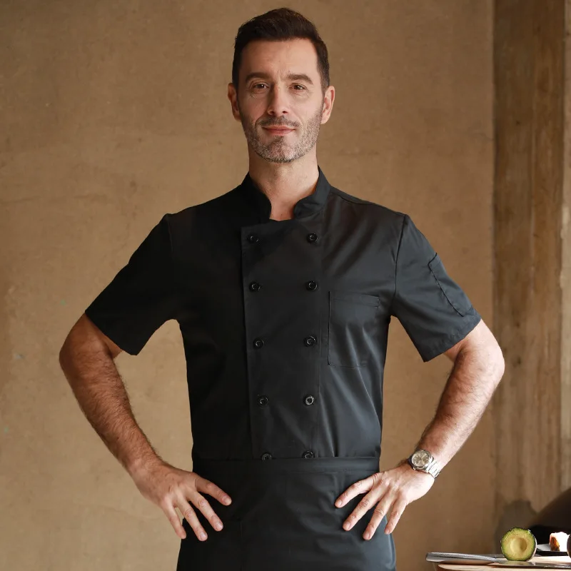 Chef Uniform For Men Women Professional Kitchen Cook Jacket Restaurant Waiter Coat