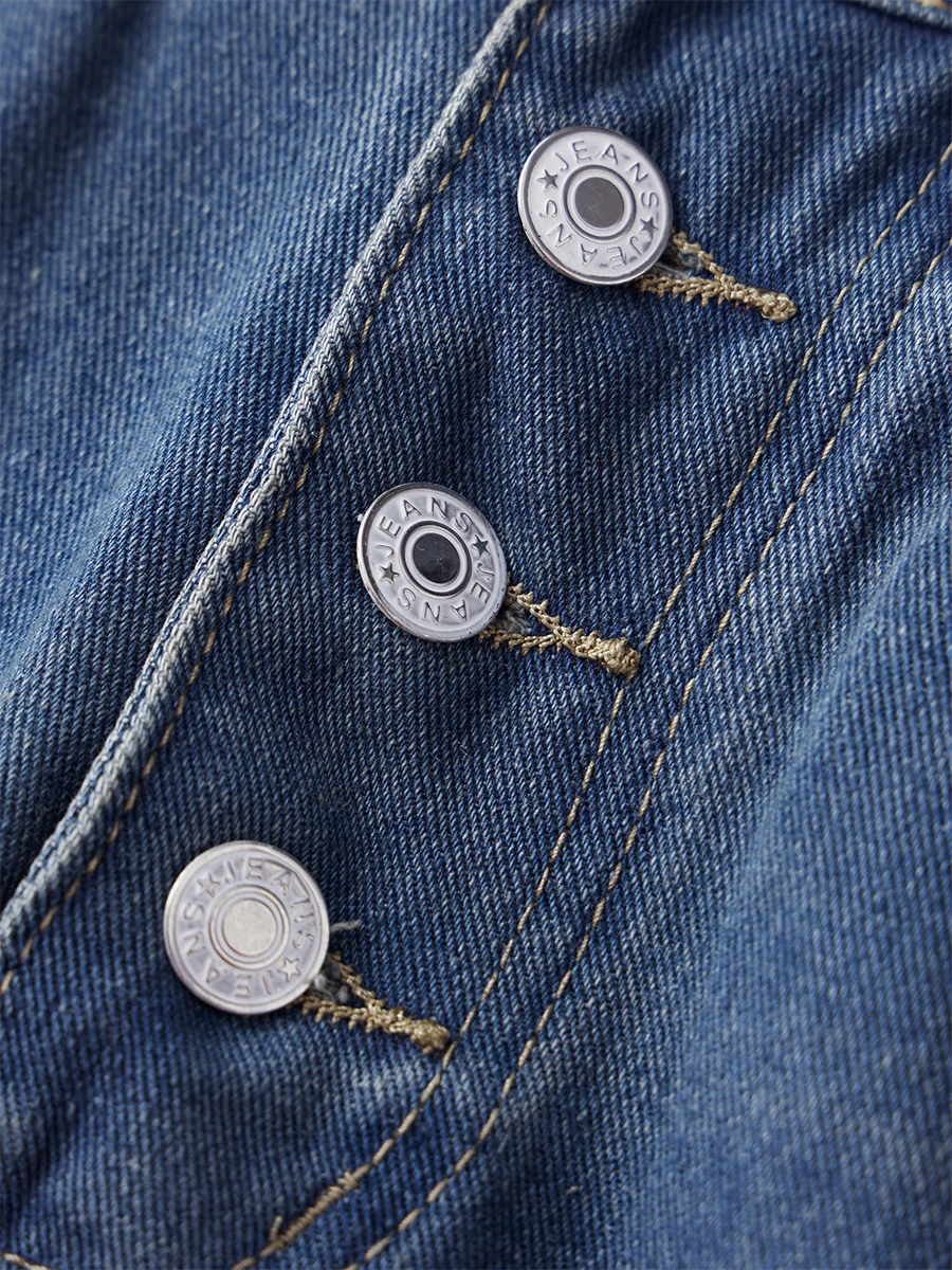 Ladies Stylish High Waist Blue Denim Jeans with Straight Leg Design Perfect for Spring and Fall Casual Wear Comfortable