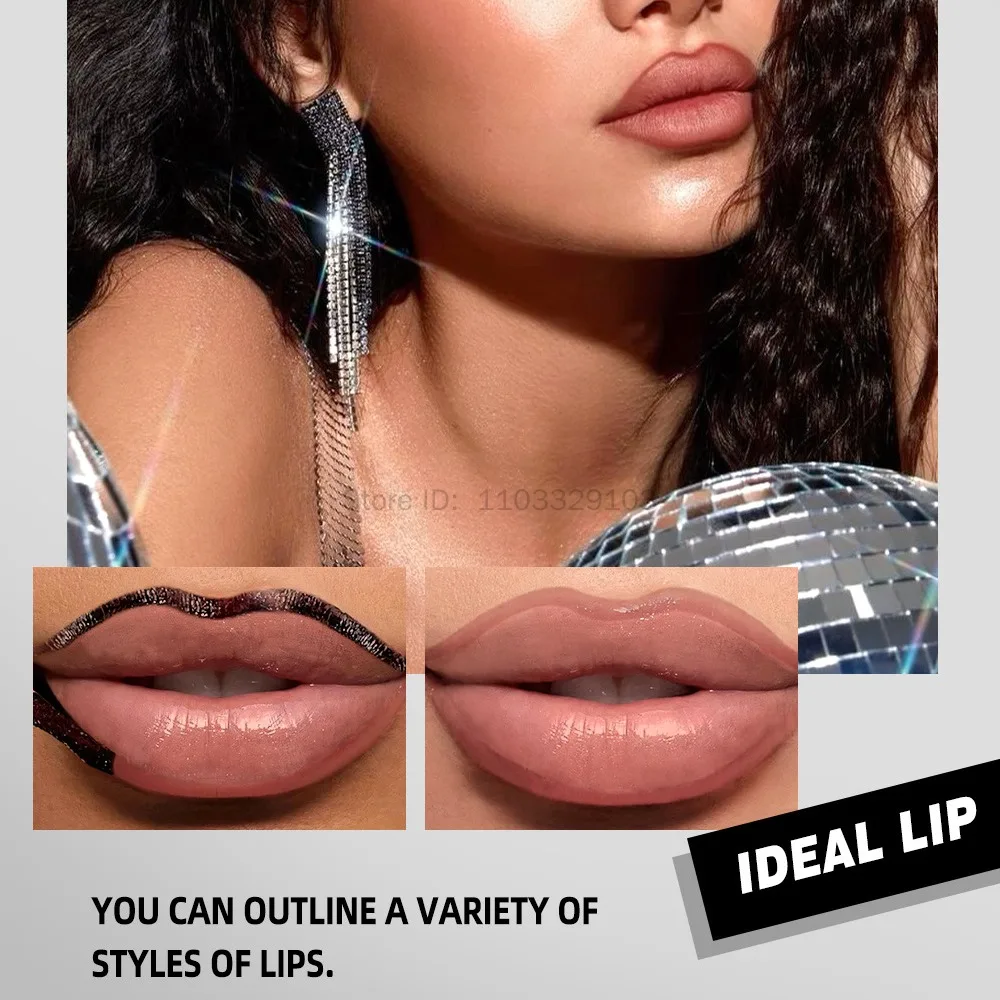 4 Color Peel Off Lip Liner Tattoo Waterproof Long Lasting Matte Non-Stick Fading Lip Tint Sexy Red Contour Lips Make Up Cosmetic