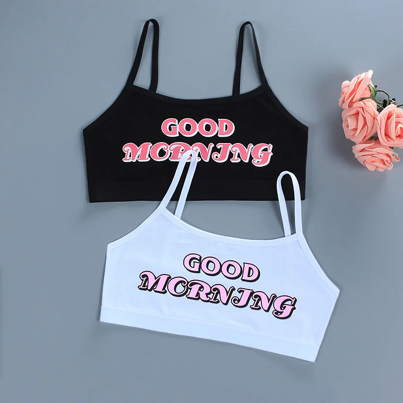 

2pcs Cotton Braces Bras For Girls 8-15 Years Old Lingerie Small Breasts Young Girl Clothing Tops For Children Undergarments