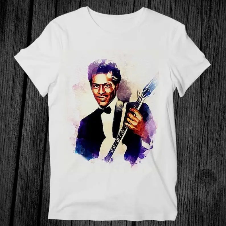 

Chuck Berry Legend T Shirt Unisex Adult Mens Womens Gift Cool Music Fashion Top Vintage Retro Tee G287