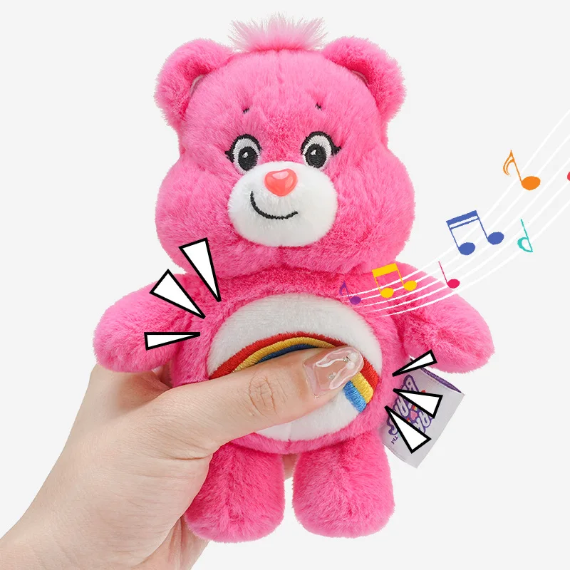 Plush Keychain 15cm Authentic Care Bear Vocal for Kids Christmas Birthday Gifts
