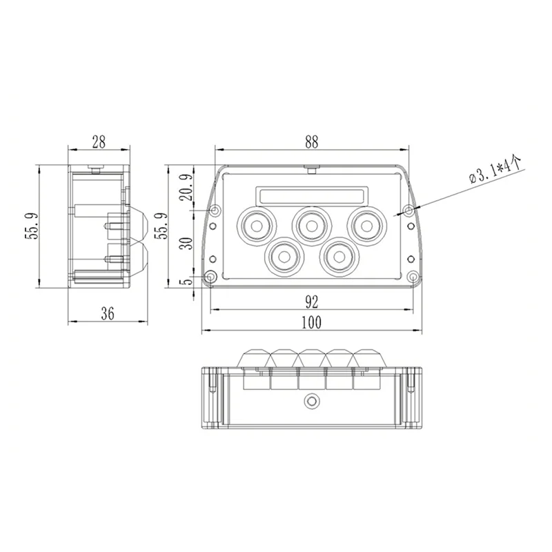 A16P-브러시리스 모터 PWM 속도 제어 박스 CNC 금속 방수 삼속도 리모컨 역회전 기능 포함