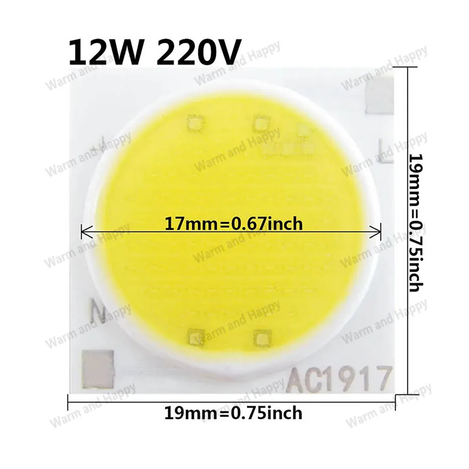 Description Picture 6 of itemCeramics Base LED COB Chip Bulb 3W 5W 7W 9W 12W 15W 20W 30W 50W AC220V Smart IC Diode For FloodLight Spotlight Downlight DIY LED