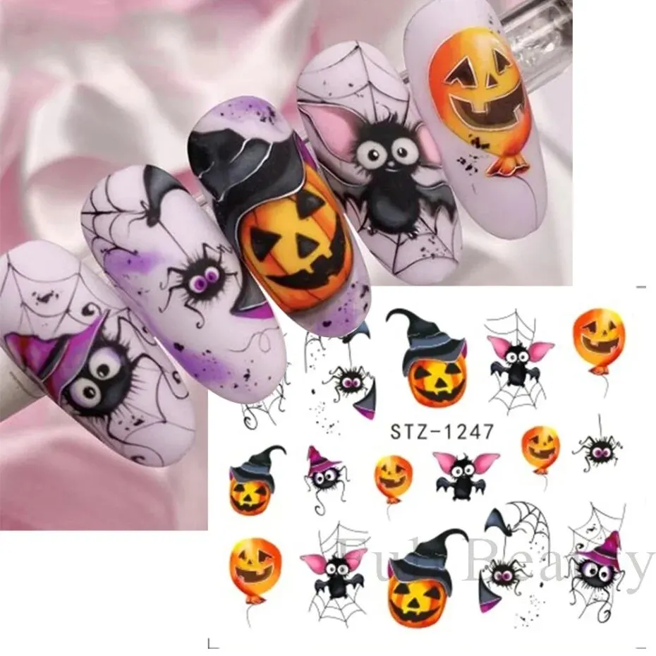 1Pc Spring 3D Nail Sticker And Water Decal Flower Leaf Cherry Blossoms Simple Floral DIY Slider For Manicuring Decorations Tips