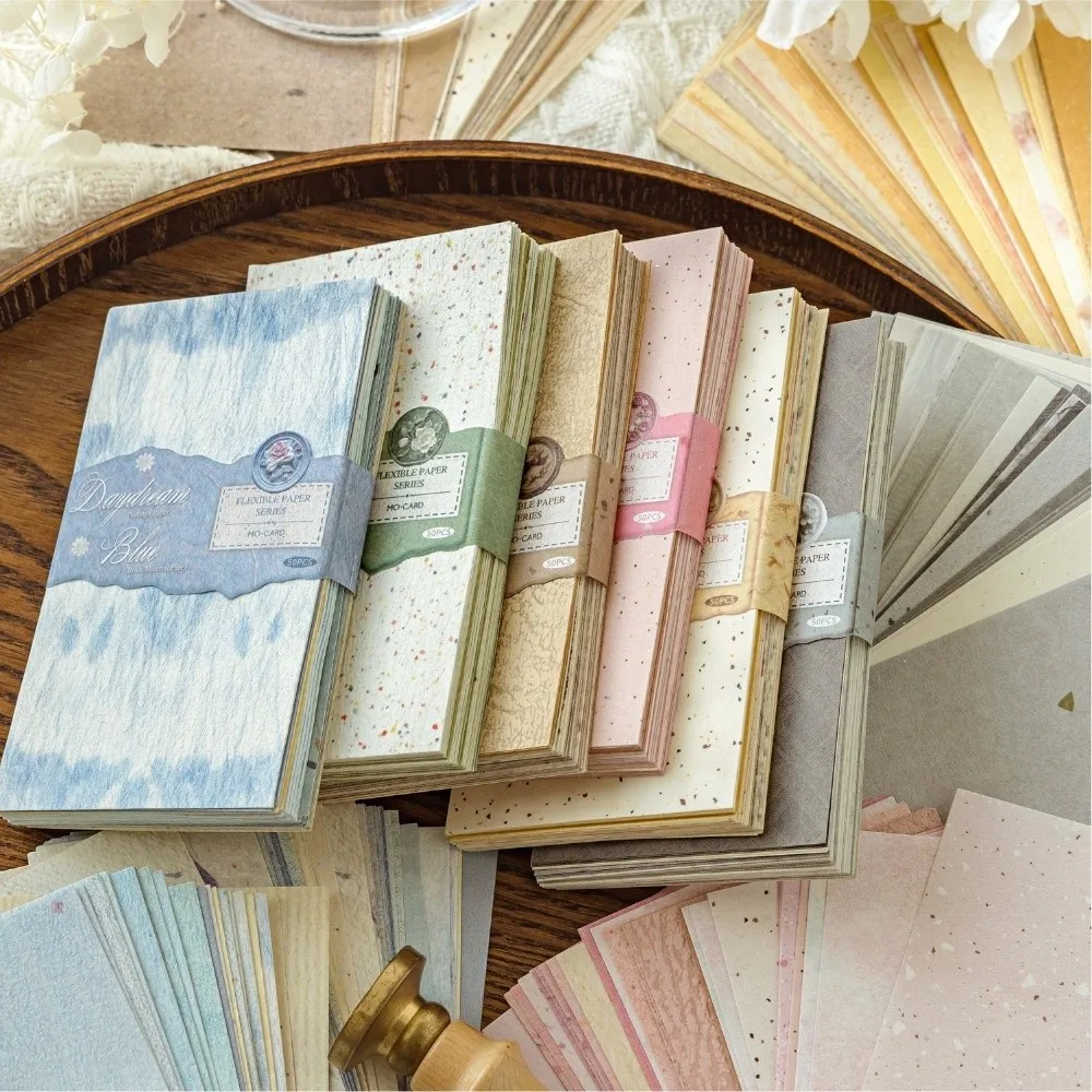 모란디 파스텔 텍스처 스크랩북 데코레이션 페이퍼 공예 용지 장식 배경 재료 종이 DIY 플래너 스티커
