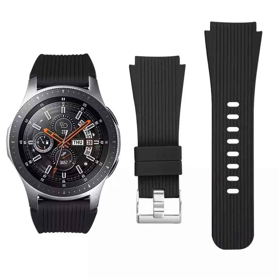 

Ремешок силиконовый для samsung Galaxy wtch 3 46 мм Gear S3 Huawei watch GT GT2 46 мм, удобный браслет для Amazfirt GTR 47 мм, 22 мм