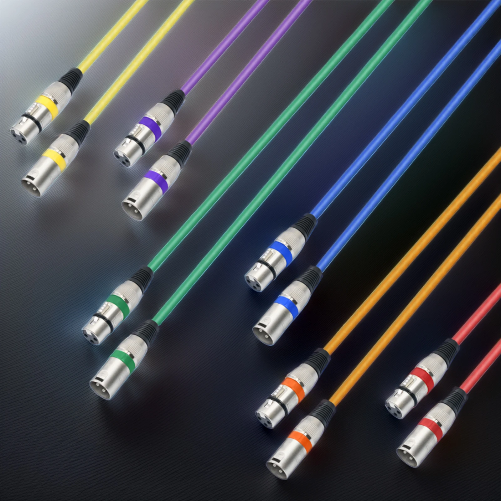 XLR to XLR ũ ̺, Ƽ ÷ 3    XLR ̺, ũ ͼ  Ʃ ĳƮ, 6 , 10 