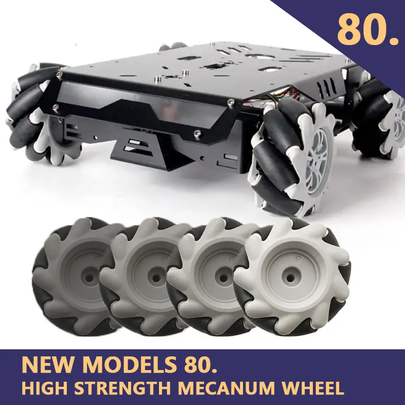 

80mm McNamm Wheel for Car Chassis, Universal Wheel, Professional ROS Robot, Intelligent, Competition Level
