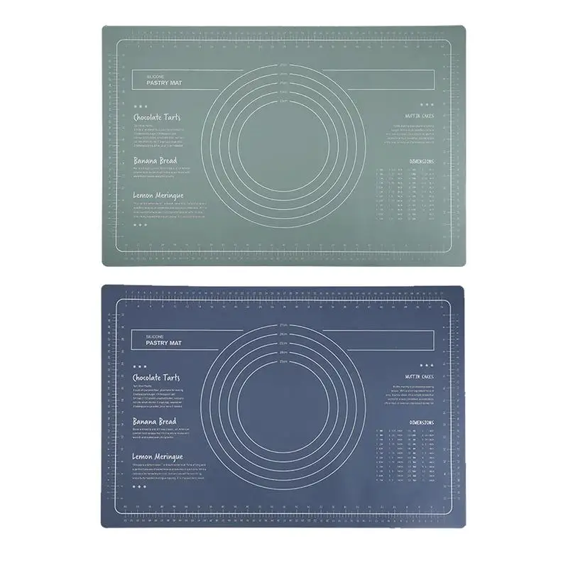 

Silicone Pastry Mat Extra Thick Non-Stick Baking Mat With Measurement Kitchen Fondant Dough Rolling Mat Silicone Rolling Mat