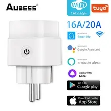 

16A/20A Wifi Smart Socket EU Plug Power Mornitor Wireless Timer Socket Smart Home Smart Life APP Works with Alexa Google Home