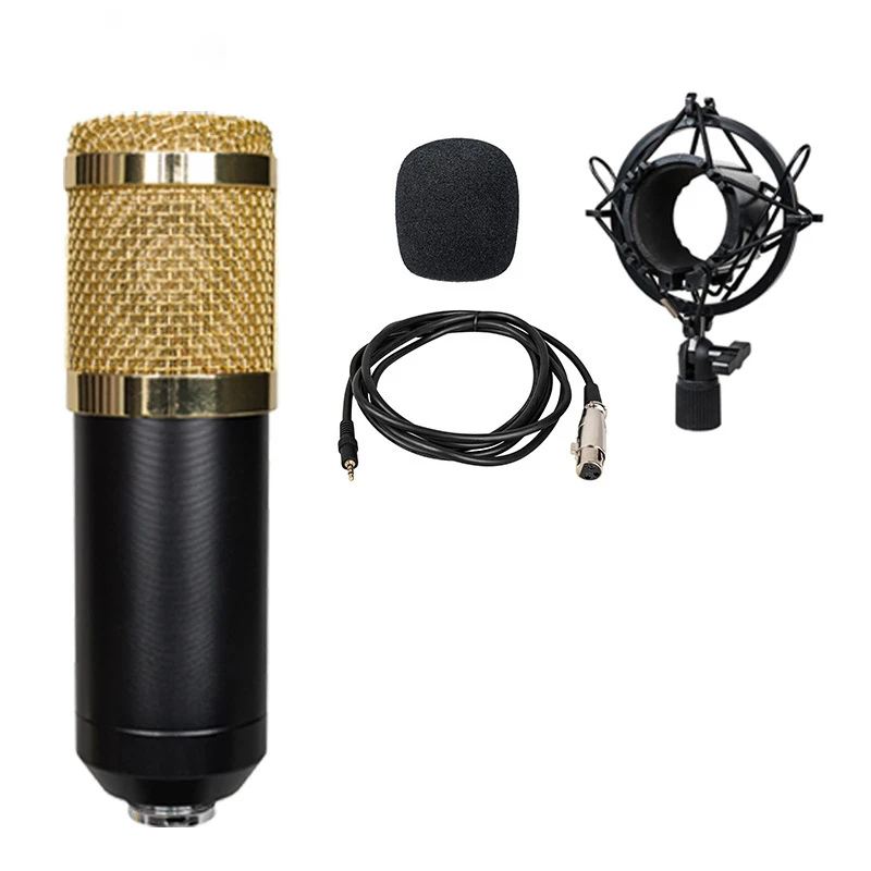 Professional Studio Microphone Wired Condenser Microphone For PC Computer Notebook Game Streaming Video Karaoke KTV Microphone 