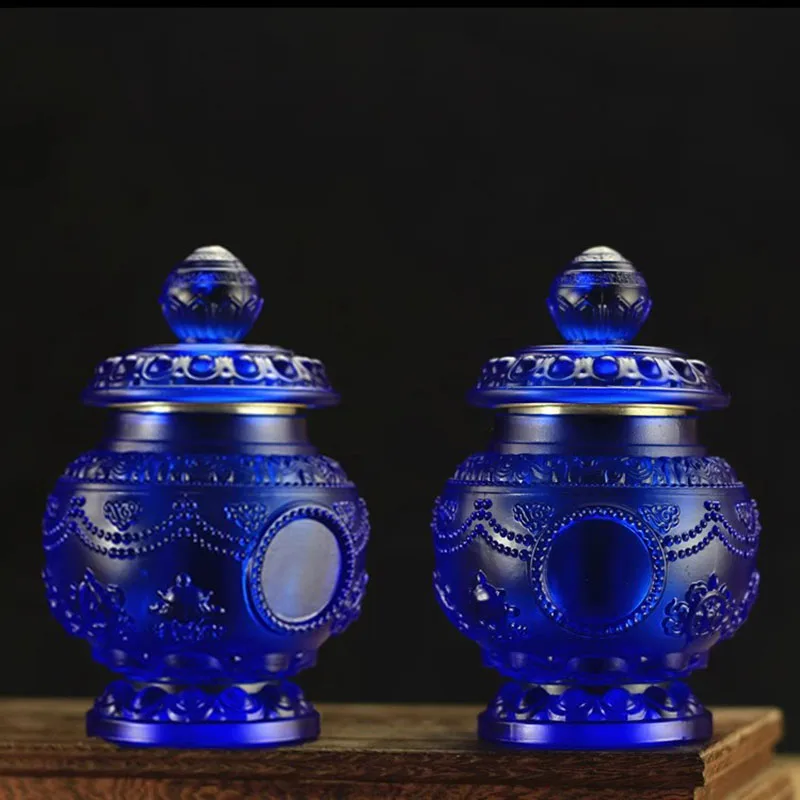 Qiaolin Tibetan Tranic Supplies,Resin Eight Auspicious Symbol Ruyi Lucky Decorate Treasured Bottle