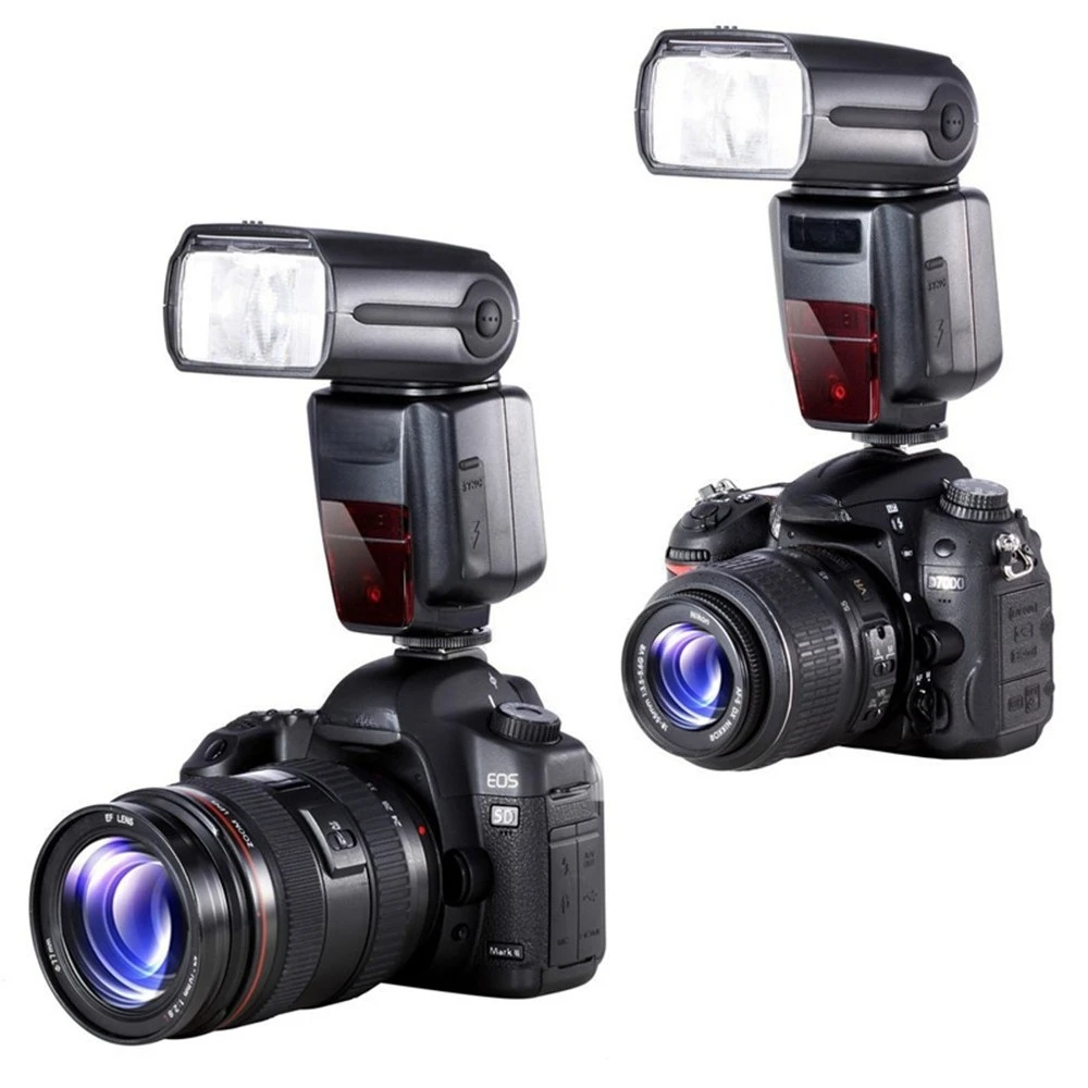 다양한 촬영 시나리오에 적합한 6D 60D 600D D800 D700 디지털 SLR 카메라용 TTL HSS 고속 동기화 카메라 플래시