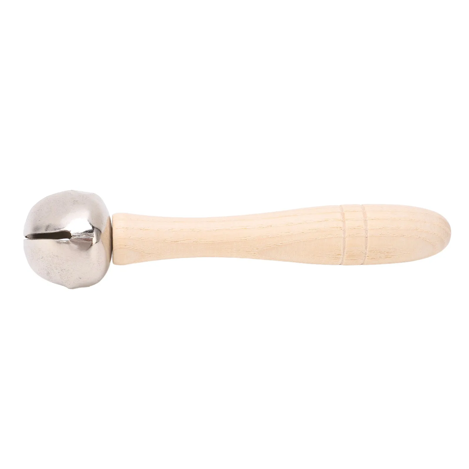 Wooden Jingle Hand Round Wood Crisp Sound Ergonomic Orff Jingle Stick Shaker for Developing Musical Talent