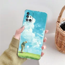 Clear Modern Golf Design Phone Case Cover - Samsung A52 (A1)