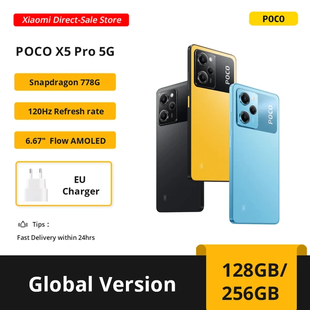 World Premiere】POCO X5 Pro 5G Global Version 128GB/256GB Snapdragon 778G  120Hz Flow AMOLED DotDisplay 108MP Camera 67W NFC - AliExpress