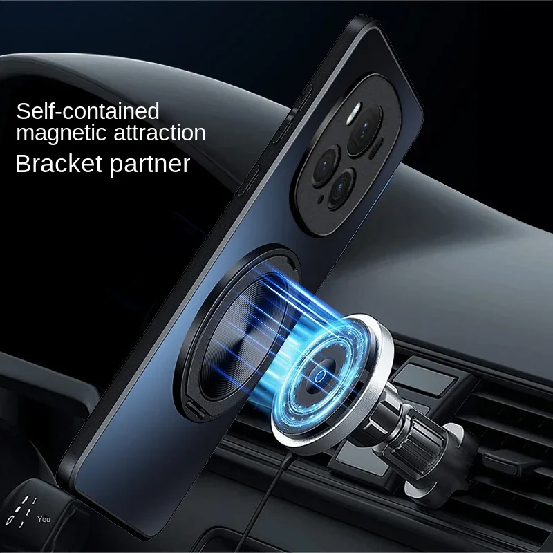 Magnetic Holder 360° Ring Stand Matte Hard Shell Shockproof Case
