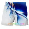 Summer Short Pants For Men Oversized Loose Luxury Duckling 3D Printed Casual Sport Runing Beach Quick Dry Shorts 2