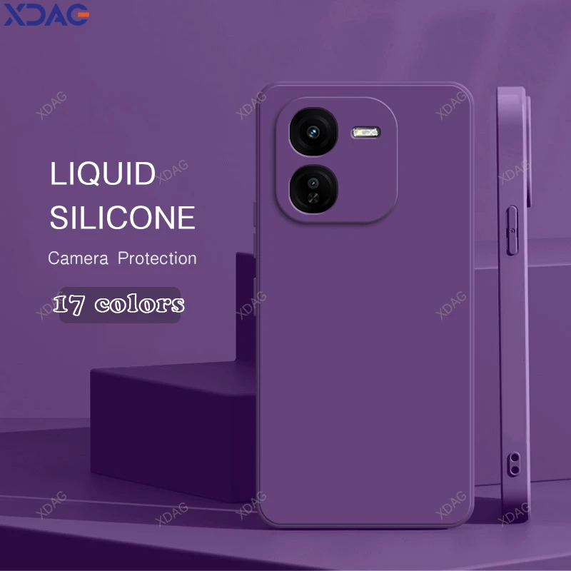 Sleek Shockproof Liquid Silicone Back Case – Soft Candy Color Protection