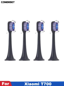 4PCS For Xiaomi Mijia T700 Sonic Electric Toothbrush Heads 3D Oral Whitening High-density Replacement Tooth Brush Head