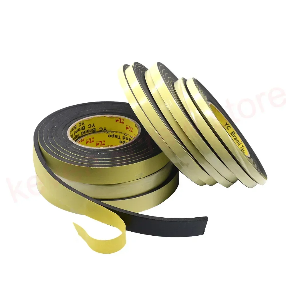 3M/5M x 8mmx 1mm/3mm Single Sided Adhesive Waterproof Weather Stripping Foam Sponge Rubber Strip Tape Window Door Seal Strip door seal strip sealing strip tape waterproof tape window seal strip sealing tape sealing strip rubber seal strip rubber door weatherstripping door weatherstripping