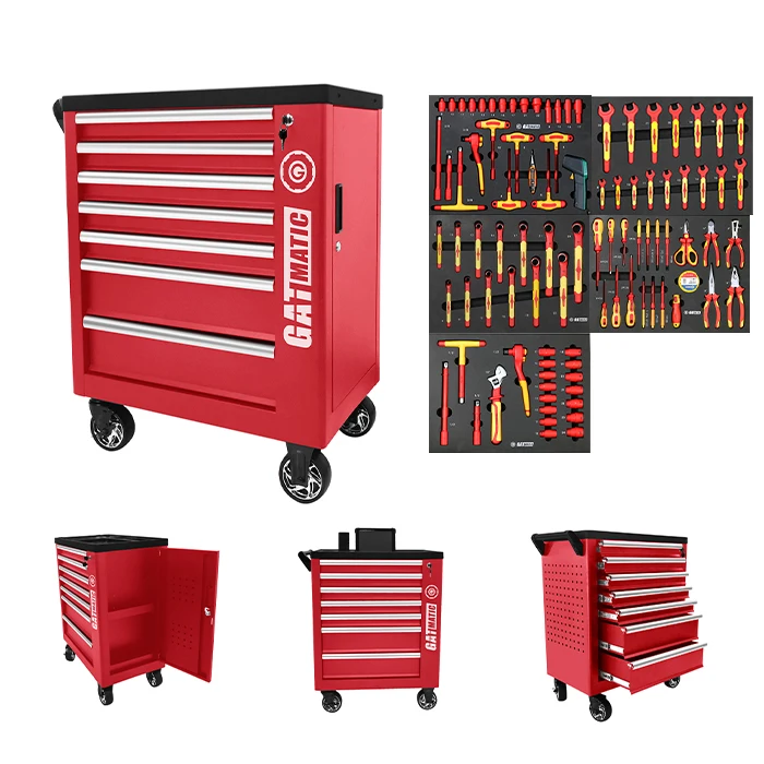 

Professional Commercial Industrial Workshop 7 Drawer Empty Rolling Metal Tool Storage Cabinet Toolbox With Drawers