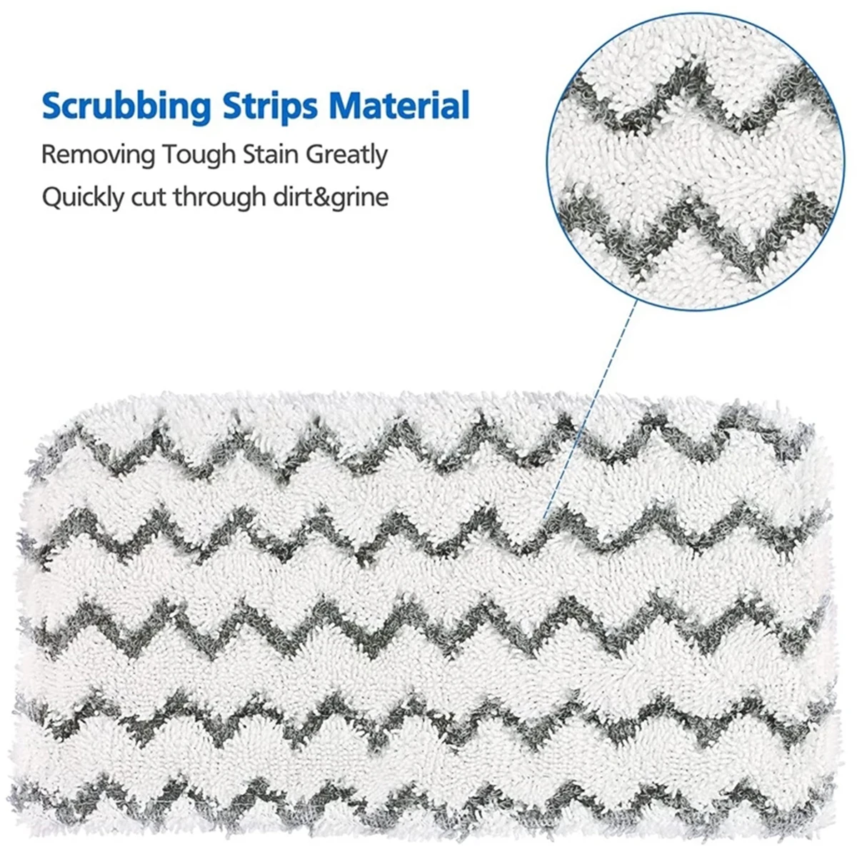 4/8/12Pcs Steam Mop Replacement Pad Reusable Microfiber Washable Soft Cleaner Pad Compatible with Shark Steam Mop Strong Absorb