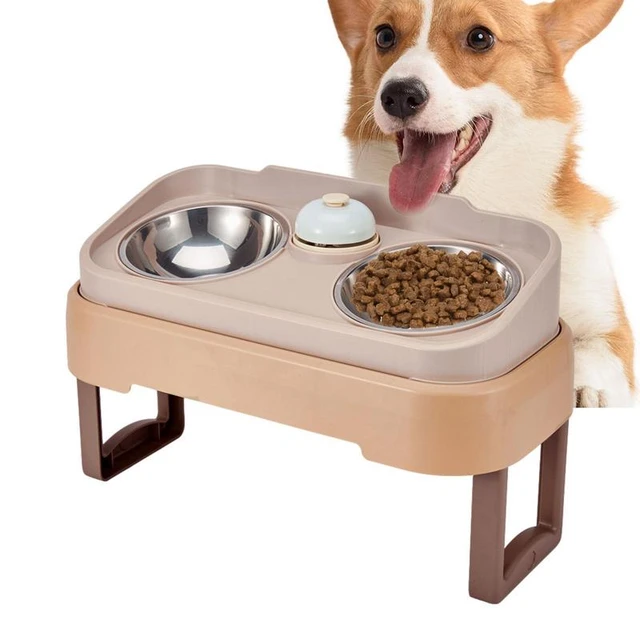 Dog Bowls With Stand Adjustable Dog Food Bowls Elevated 3 Heights Dogs  Raised Feeder Tall Dog Bowl Stand 2 Steel Dog Food Bowls - AliExpress