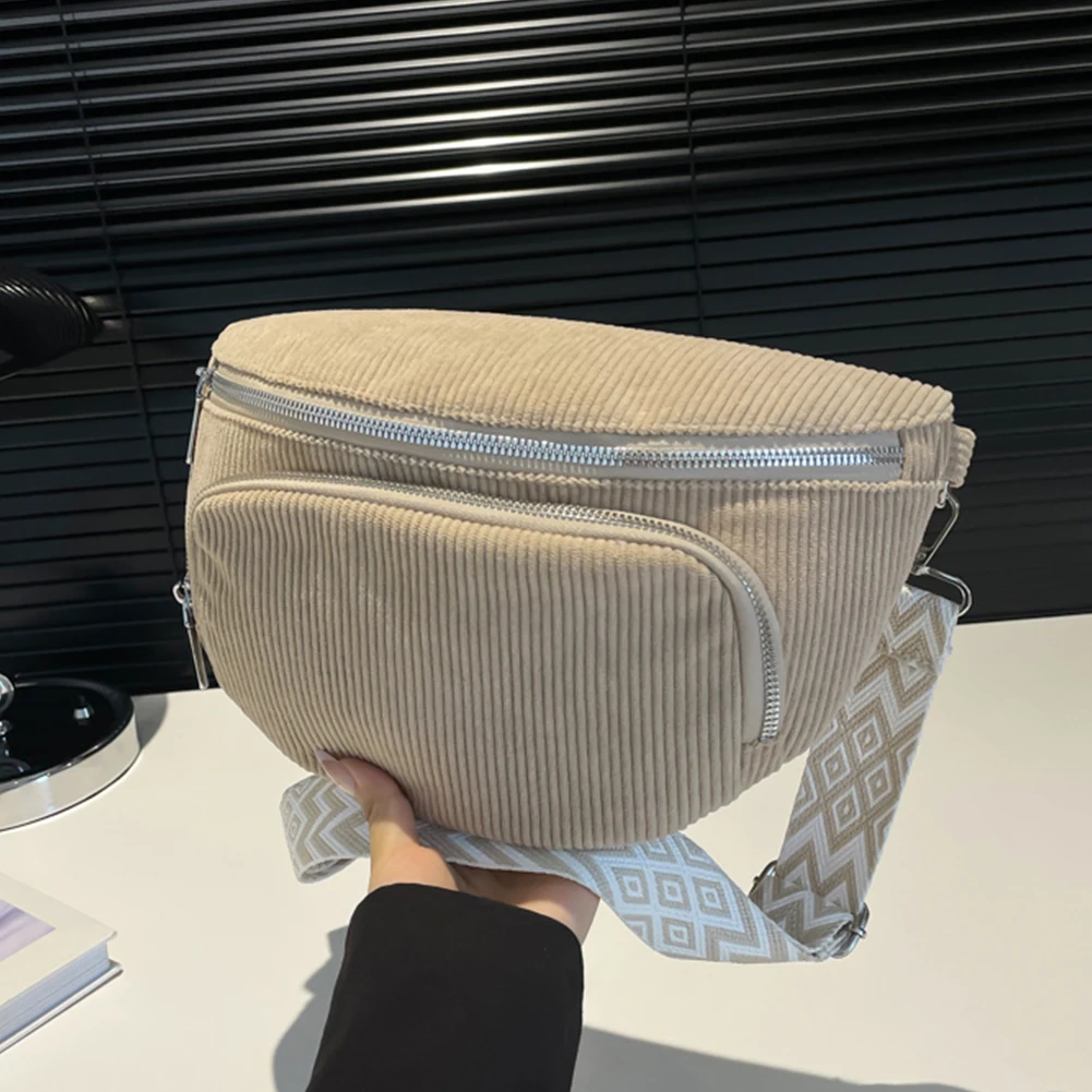 Lässige Cord Gürtel taschen für Frauen Mode Gürtel tasche weibliche Banane Hüft taschen Hüft tasche Multi-Taschen Brusttasche Umhängetaschen – Detail 7