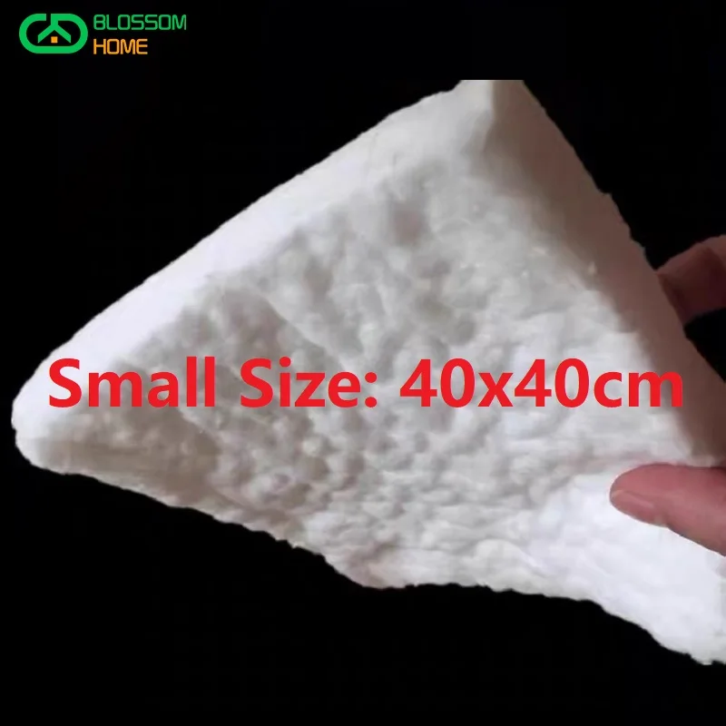 40x40cm Aluminum Silicate Ceramic Fiber Fireproof Cotton Pipeline Refractory Insulation Cotton