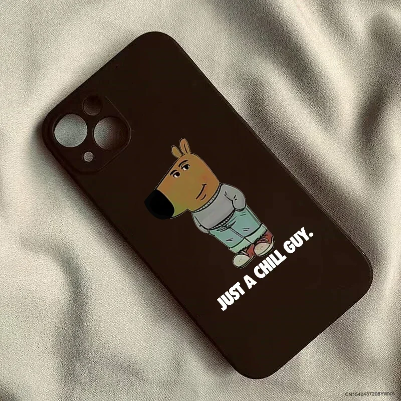 Whimsical Chill Guy Dustproof Soft Phone Case Cover