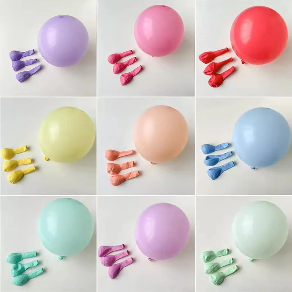 

20pcs Matte Macarone Balloon Thickened Latex Helium Balloons White Red Green Blue Purple Pink Ballon Wedding DIY Birthday Party