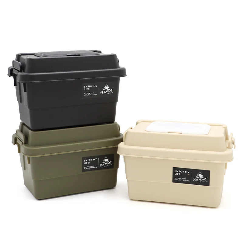Camping Tissue Case Desktop Napkin Paper Storage Box Portable Outdoor Picnic Seasoning Bottle Organizer 5