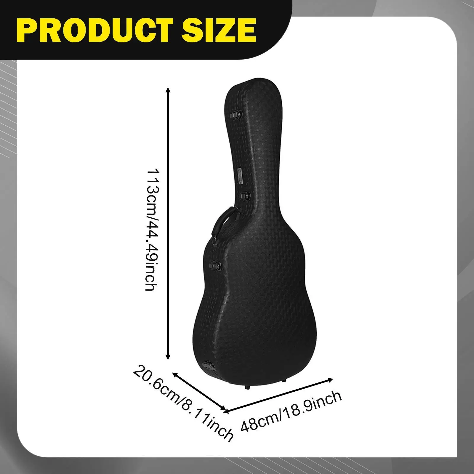 패딩 처리된 기타 가방, 부드러운 플러시 안감, 하드 케이스, 방수, 경량, 여행용, 어쿠스틱/클래식 기타 액세서리 포함