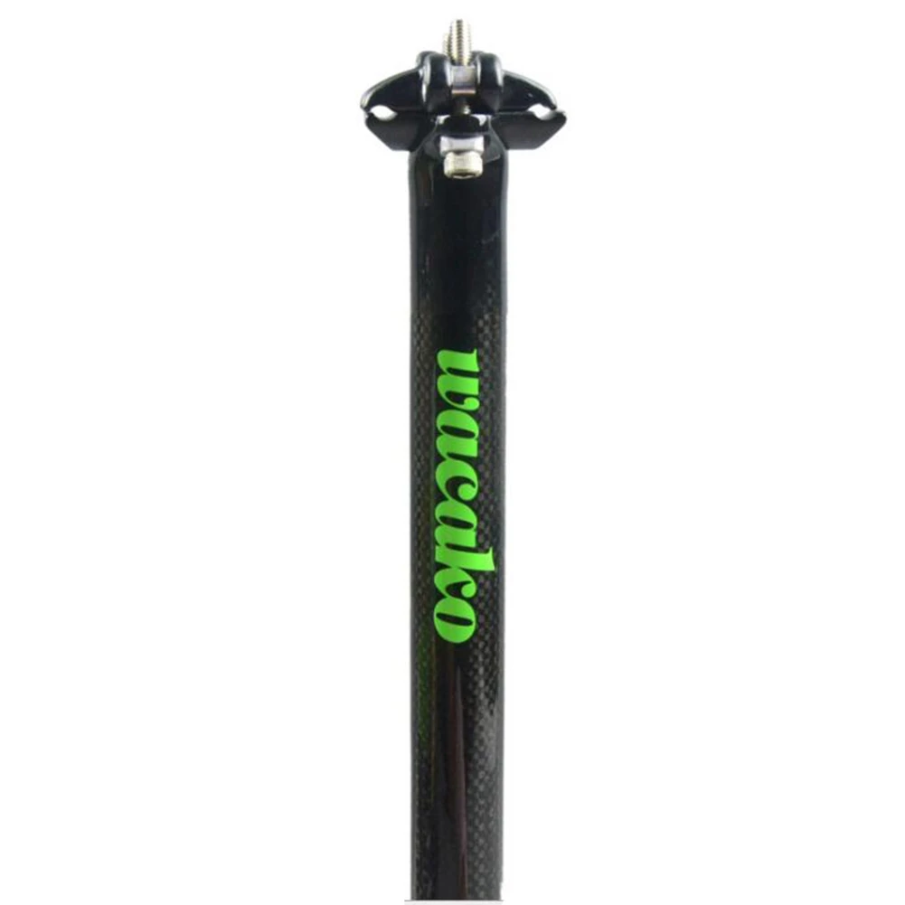 

Подседельный штырь из углеродного волокна Wacako, подседельный штырь для горного велосипеда, дорожного велосипеда, велосипеда, флуоресцентная зеленая этикетка, 25,4x350 мм